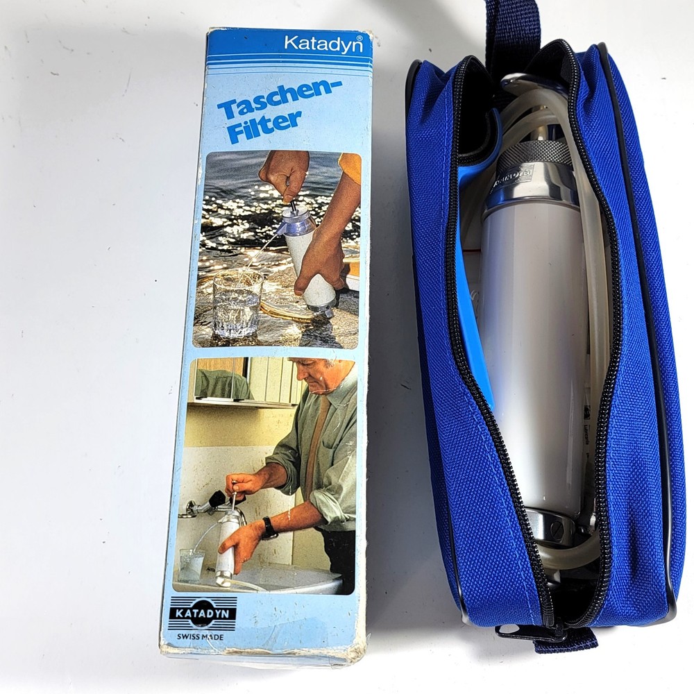 Katadyn Pocket Water Filter Backpacking New Open Box