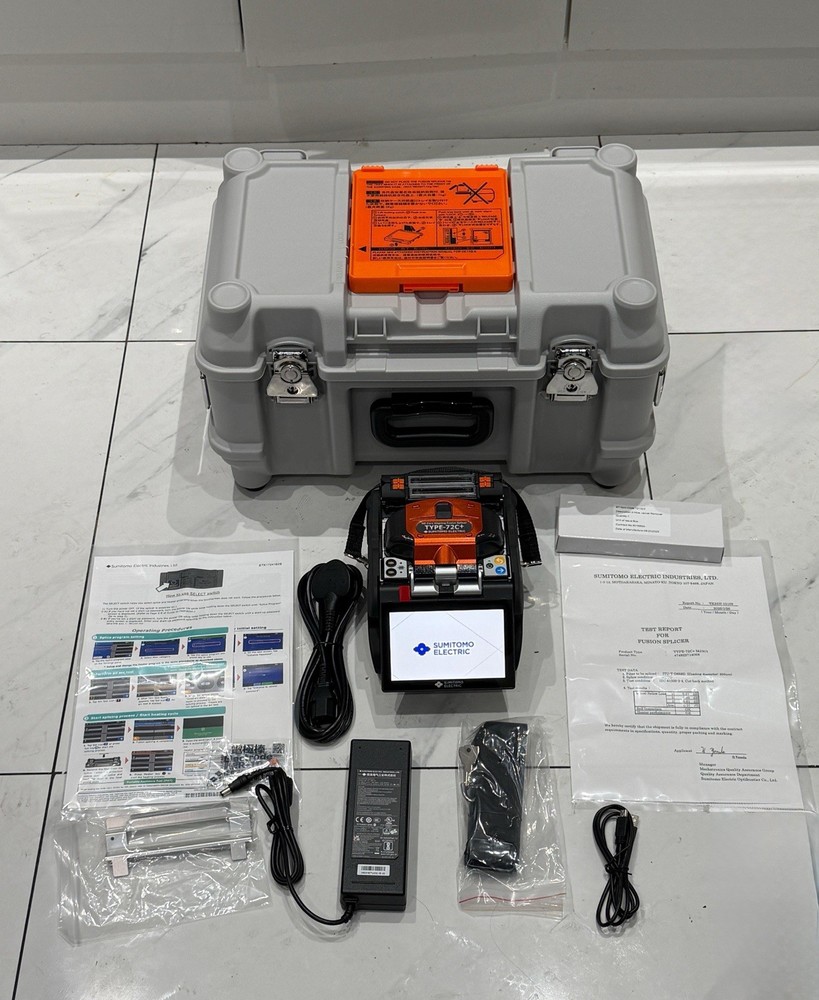 Sumitomo TYPE72C+ High Definition Aligning Splicer Complete Kit 50 Arcs