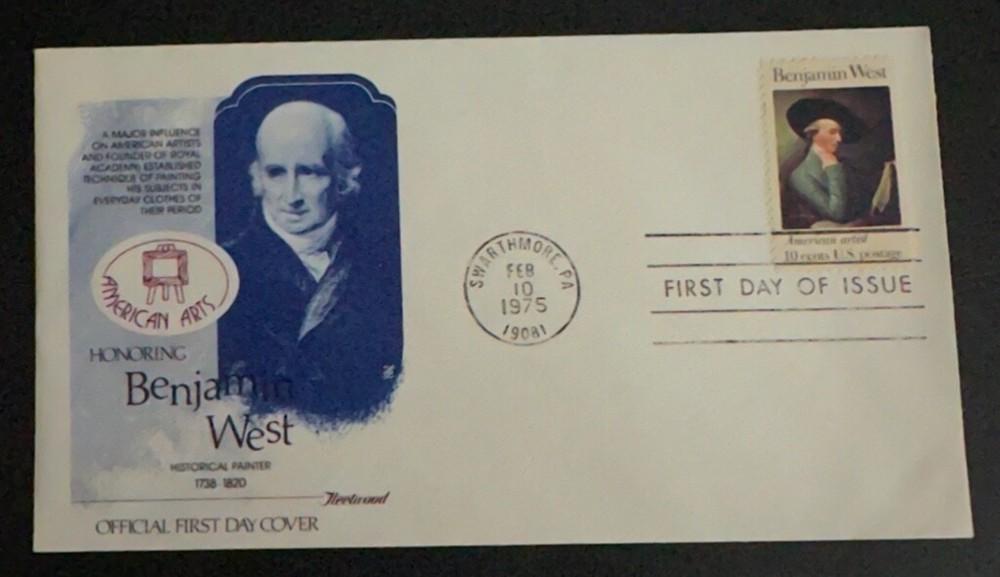 US #1553 Benjamin West FDC