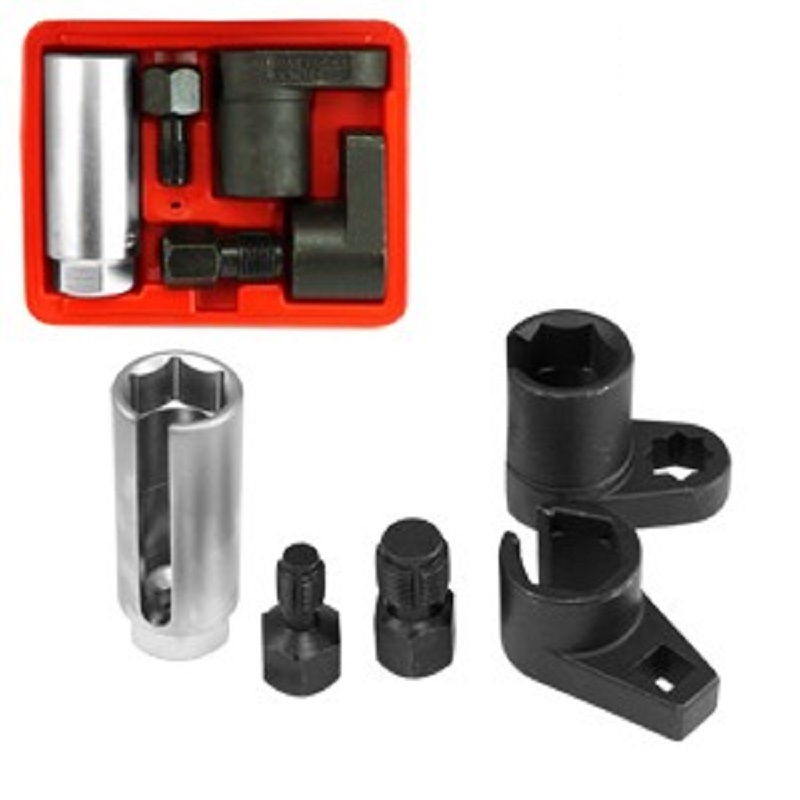 5Pc Auto Oxygen Sensor Thread Chaser Socket Vacuum Tool Remover Installer Set