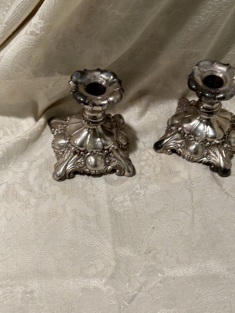 Rogers Silver plate Candle Sticks