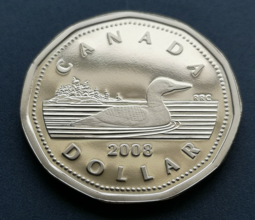 ***  CANADA  LOONIE  2008  ***  PROOF  ULTRA  HEAVY  CAMEO ***