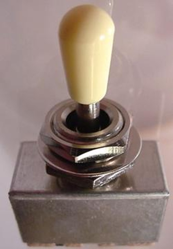 BOX STYLE 3 WAY TOGGLE SWITCH - ELECTRIC GUITAR - CREAM