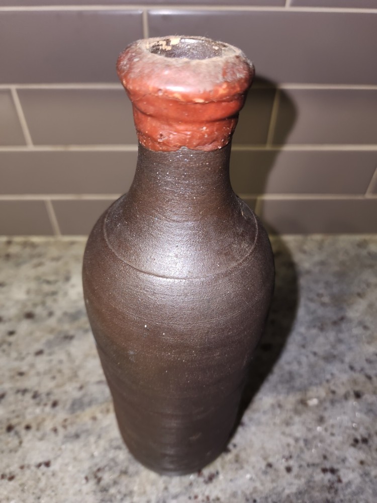 Antique French Earthenware Bottle