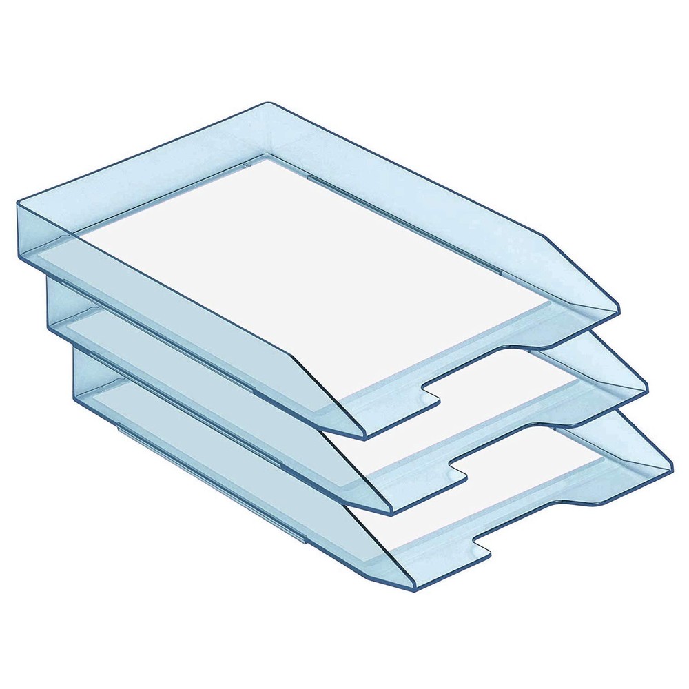 Stackable Letter Tray Front Load, Letter Size, Stacking Document Desk Office ...