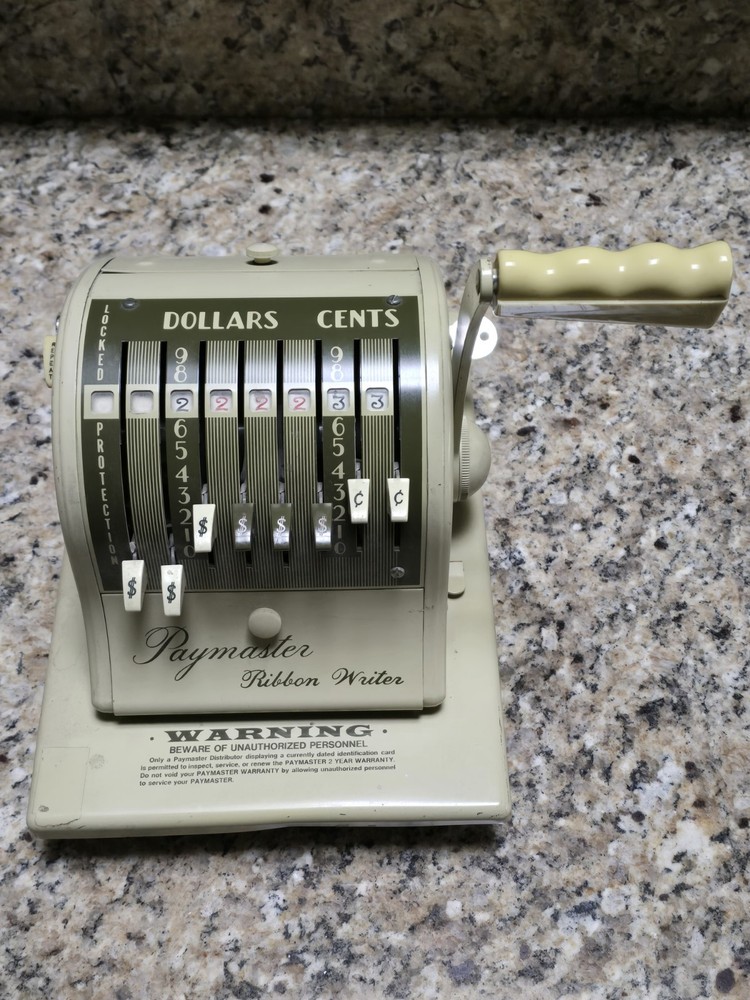 PAYMASTER SERIES 8000 Ribbon Check Writer