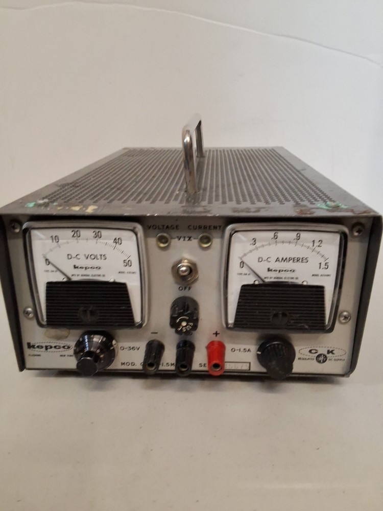 Vintage Kepco Regulated DC Power Supply Untested