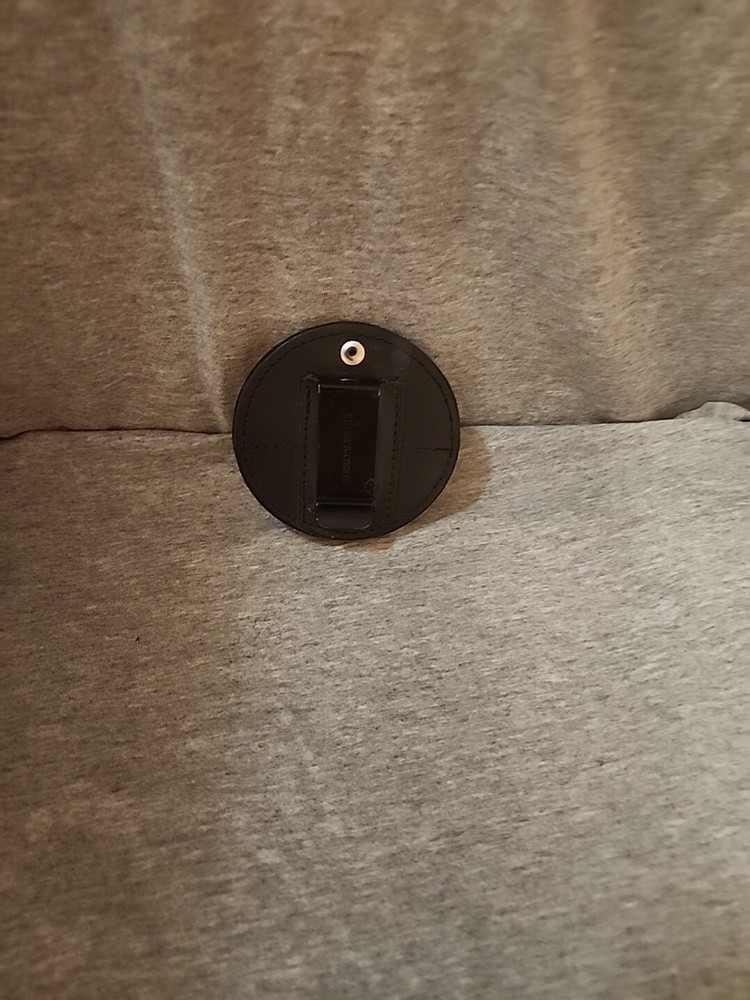 police badge holder leather