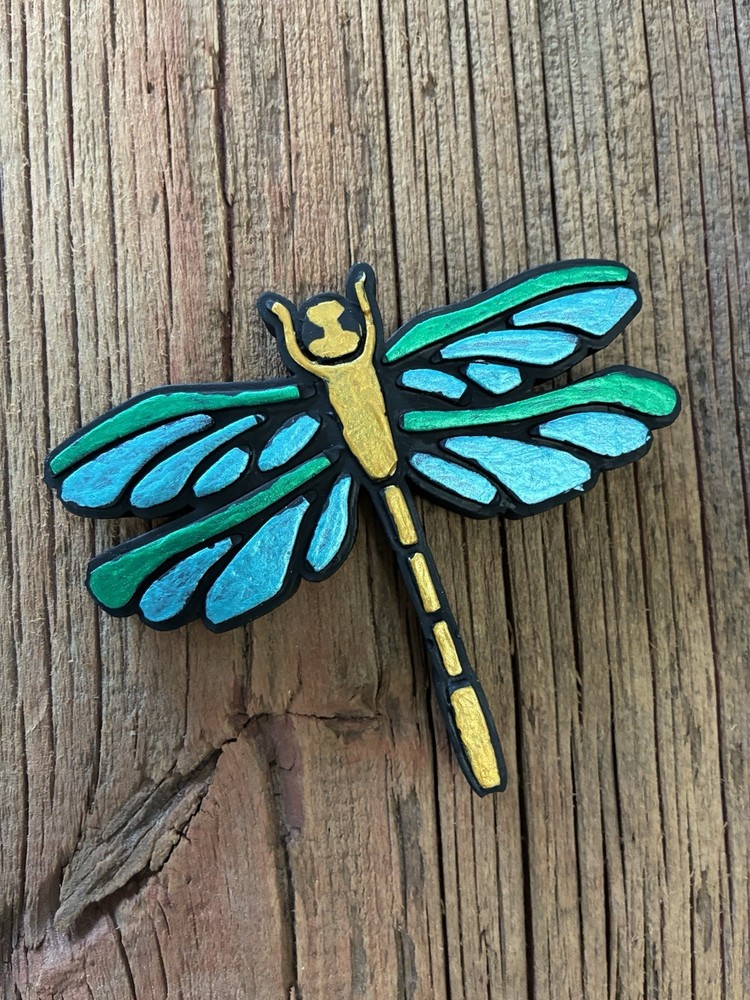 Newly created cement Dragonfly