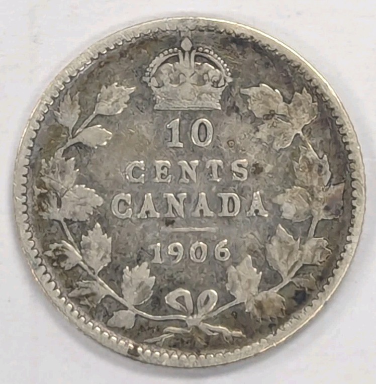 1906-Canada 10 Cent Coin-#T158