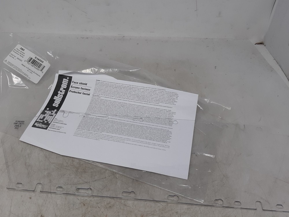 Sellstrom Replacement Polycarbonate Window – Fits 380 Series Face Shields – ANSI