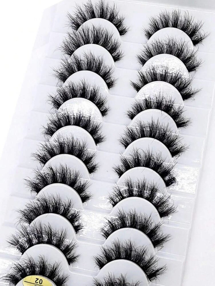 Faux mink lashes natural short