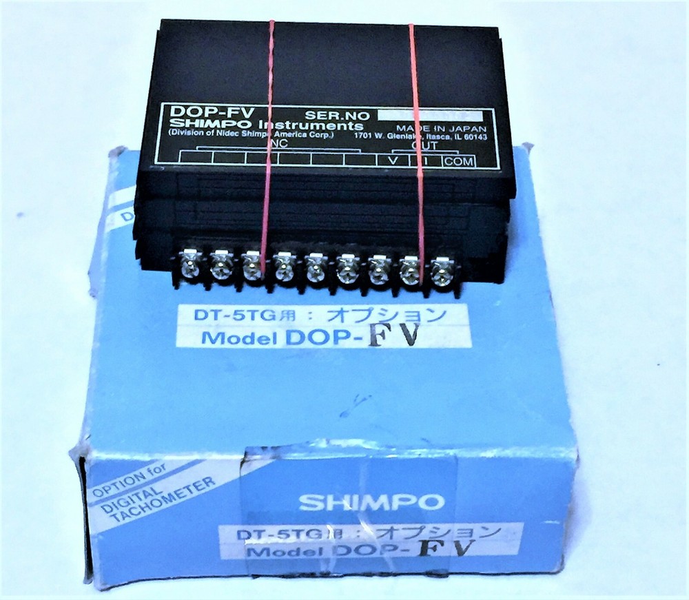 SHIMPO DOP-FV OUTPUT DIGITAL TACHOMETER ANALOG MODULE CONTROL