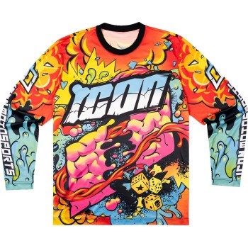 Icon Scatterbrain Jersey - Black - Men's Size Large
