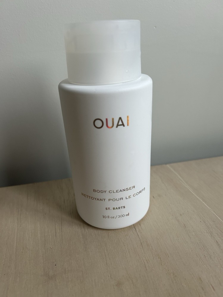 OUAI St. Barts Body Cleanser Empty Bottle 10 oz Refillable Container SEE NOTES