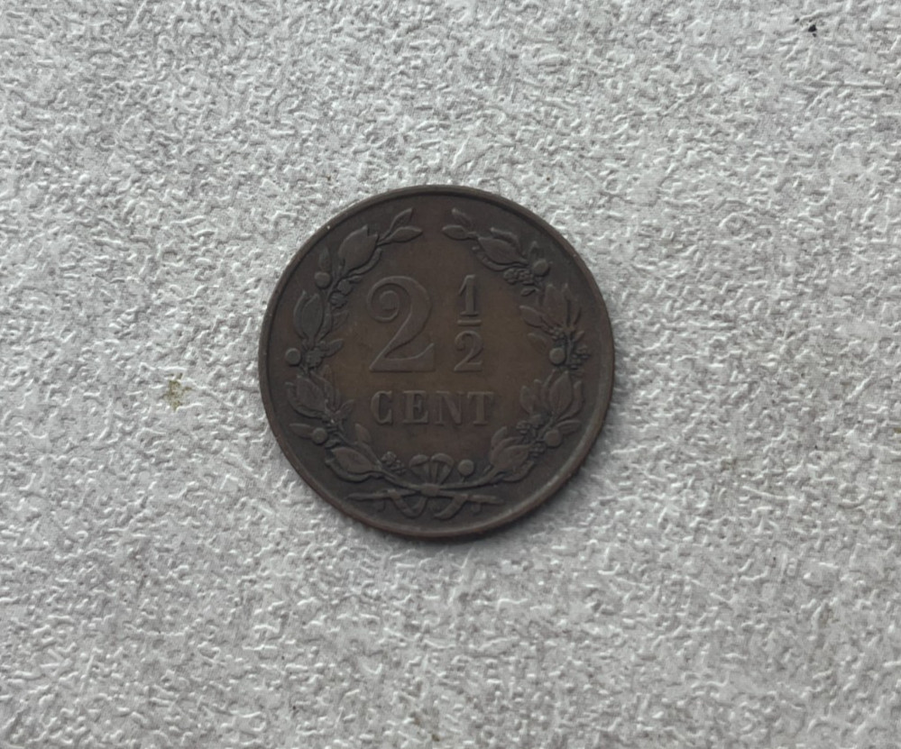 1877 Netherlands 2 1/2 Cents L2