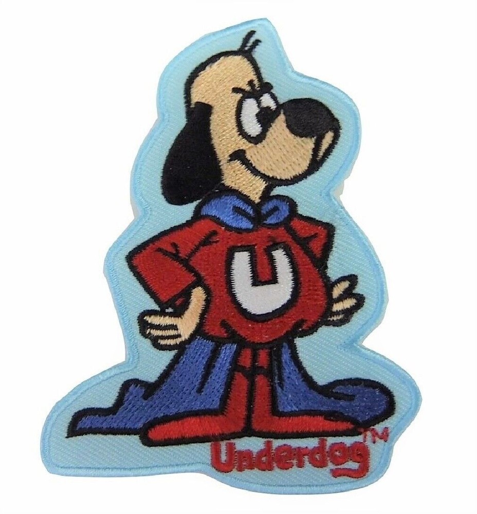 Underdog Figure Embroidered 3 1/2" Tall PATCH