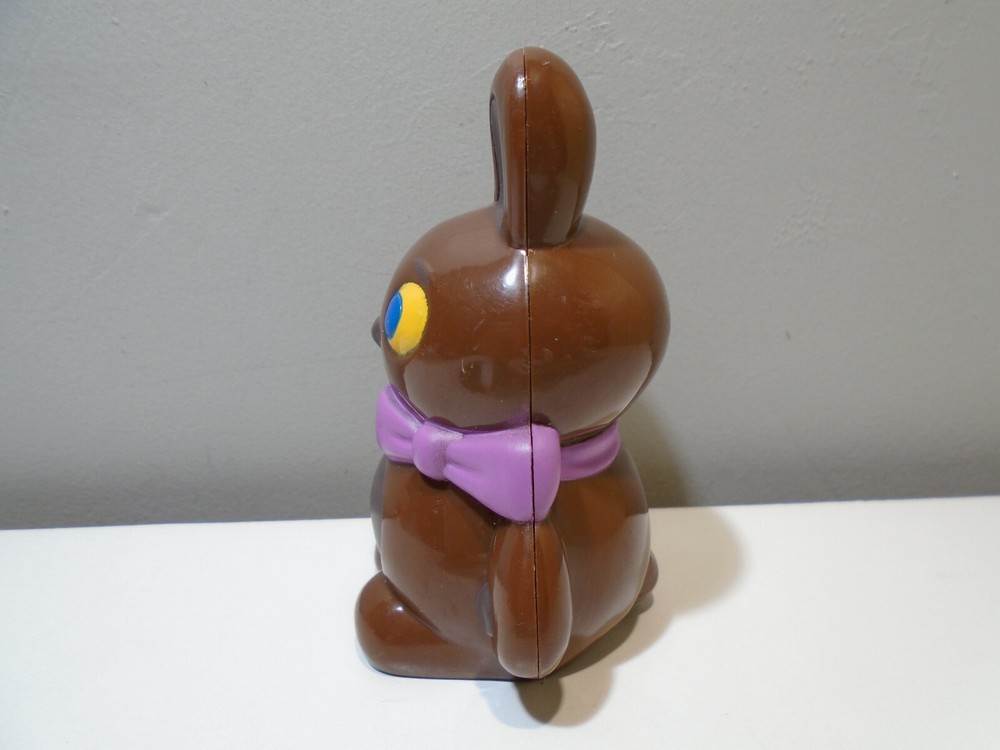 PLASTIC CHOCOLATE BUNNY 3" FIGURE UNBRANDED (MA1639)