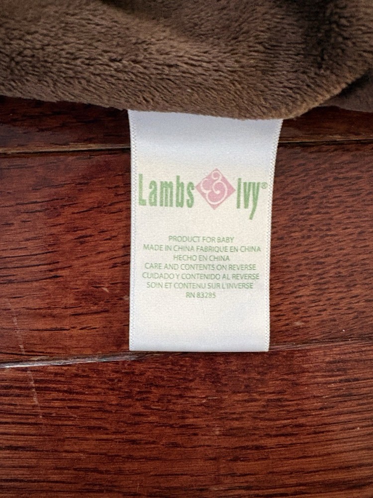 Lambs & Ivy Monkey Crib Bedding Set Animals & Lamp - Pre-Owned