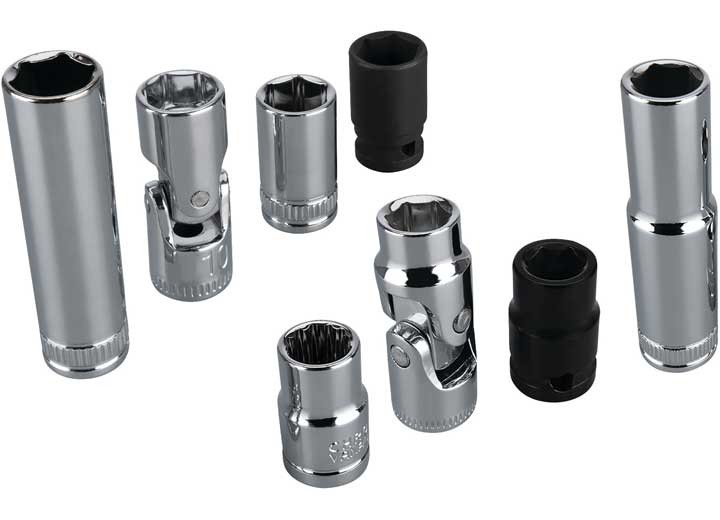 Performance Tool W39001 Master 10mm Socket & Wrench Set, 9 Pcs