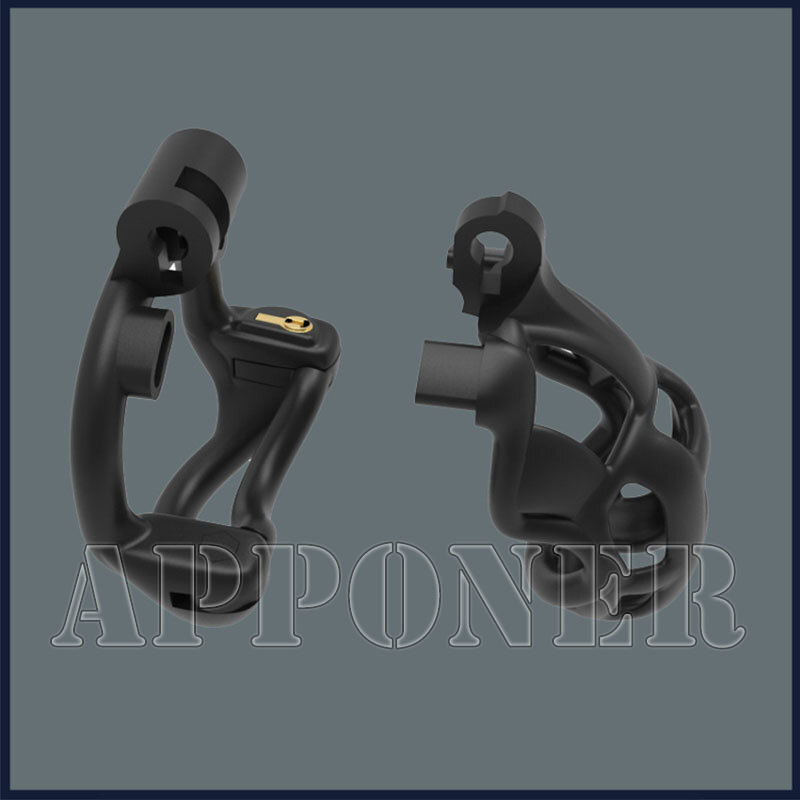 New Python Ultra Chastity Device With Double-Lock Rotatable Guardrail Ring Cages