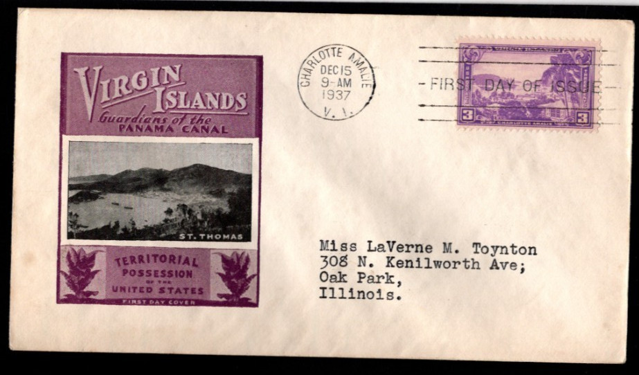 SC# 799 FDC - Hawaii & 802 FDC - Virgin Islands, Harry Ioor cachets