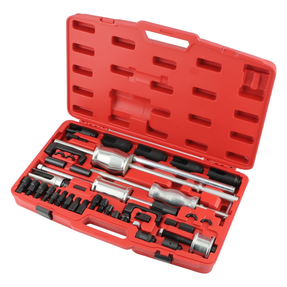 Auto Truck Diesel Injector Extractor Slide Hammer Puller Adapter Tool Kits 40PC