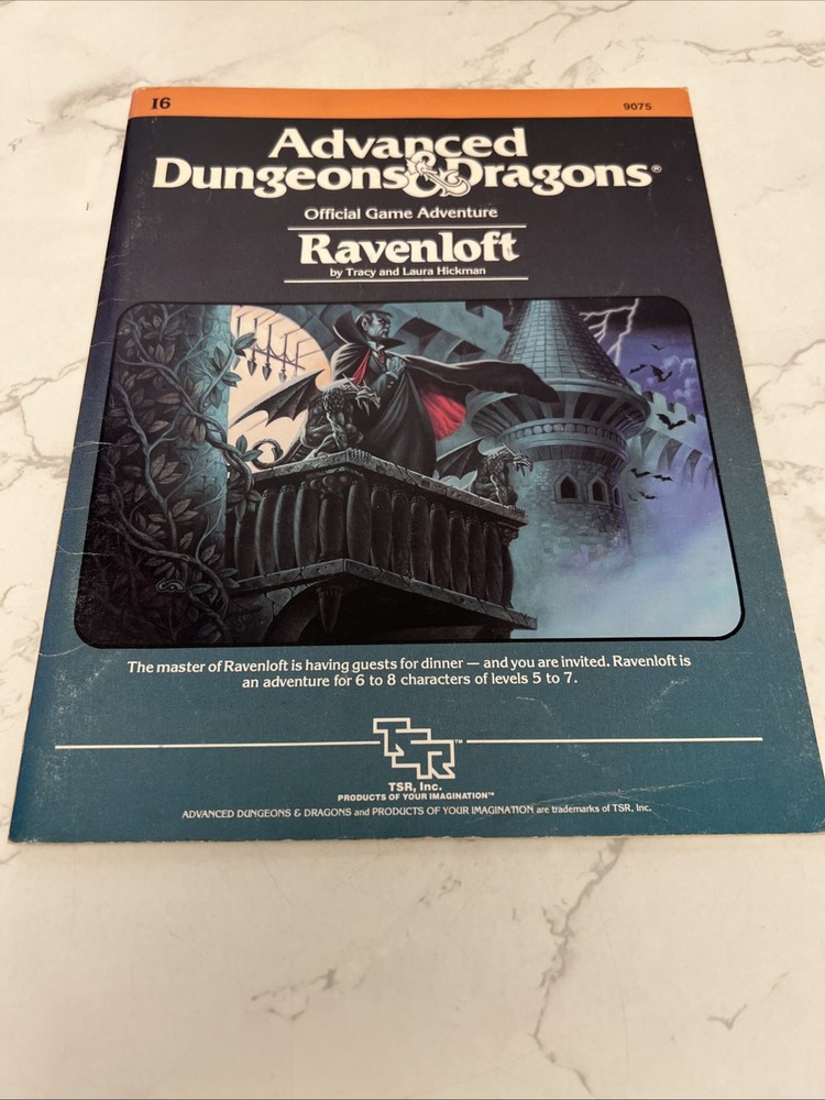 Advanced Dungeons & Dragons Ravenloft 16 TSR 9075 Both Maps