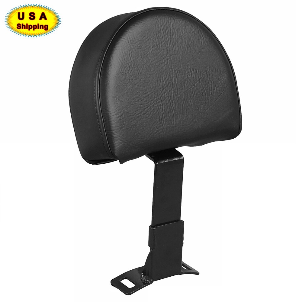Adjustable PU Leather Driver Rider Backrest Pad For Harley Touring Electra Glide