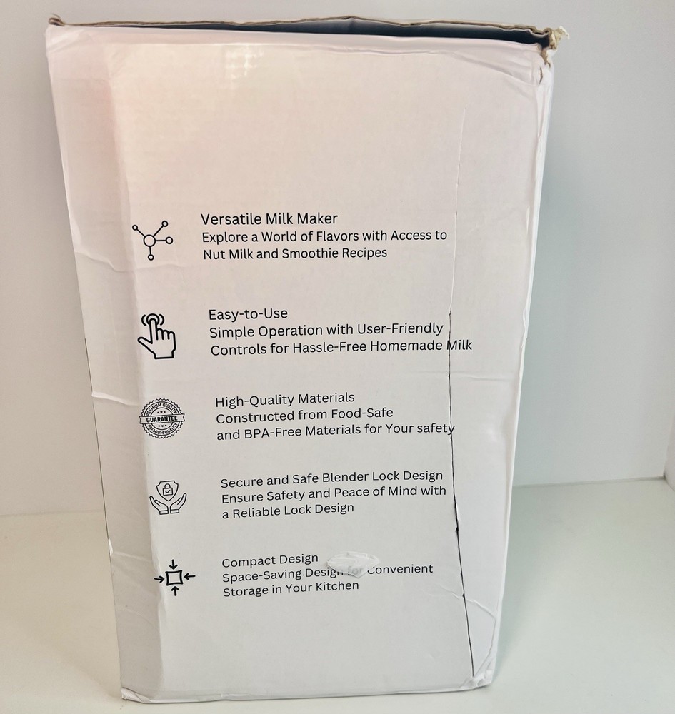 NUTRI Plant Based Nut Soy Oat Milk Maker - 32 oz - 8 In 1 Functionality