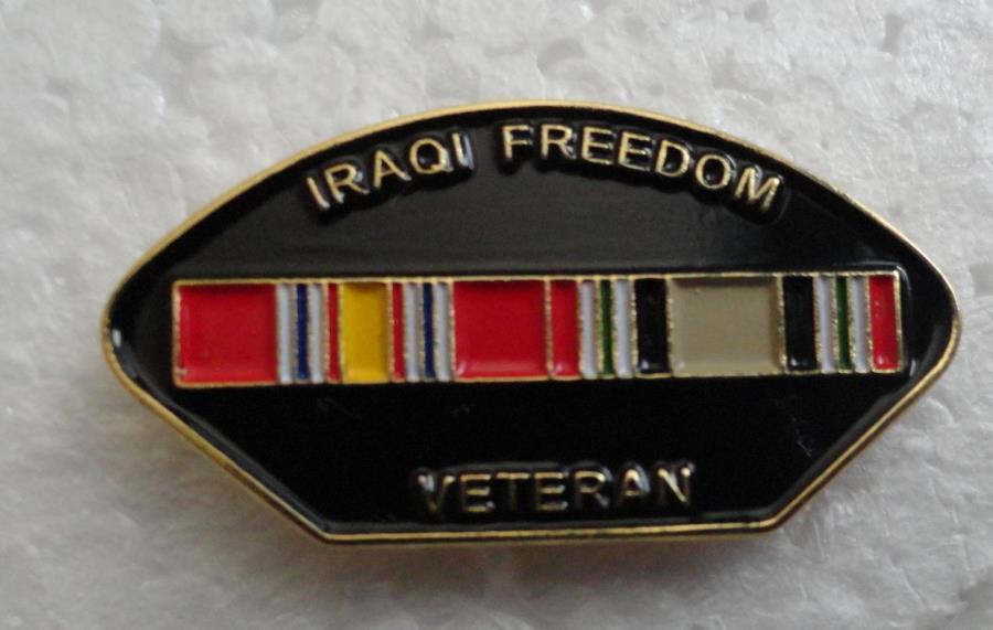 Iraqi Freedom Veteran Hat Pin