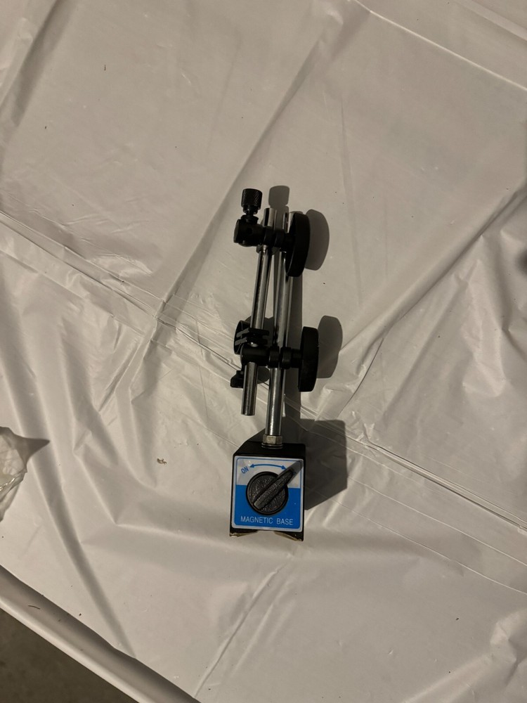 Universal Magnetic Base Holder 132lbs Force & 1" Dial Indicator White Face