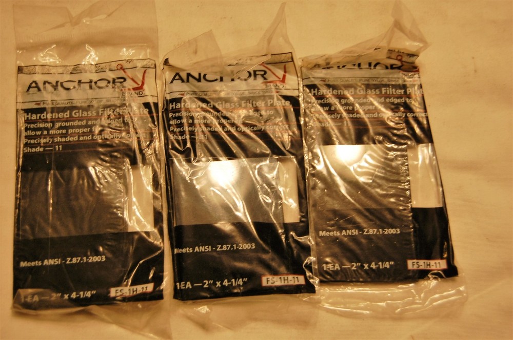 Three Anchor 2" X 4-1/4" #11 Hardened Glass Filter Plate