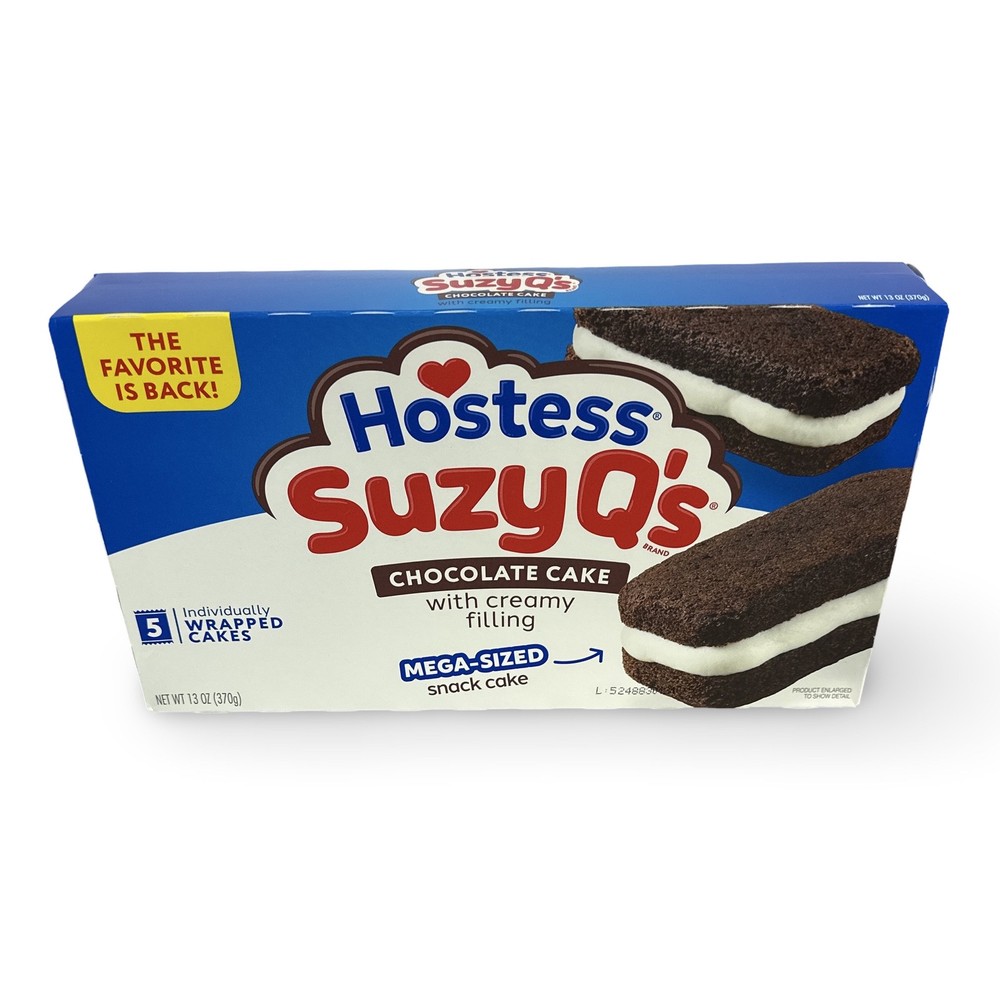Hostess Snack Cakes Multipack Box, Featuring Cupcakes, Zingers, Suzy Qs, and Twi