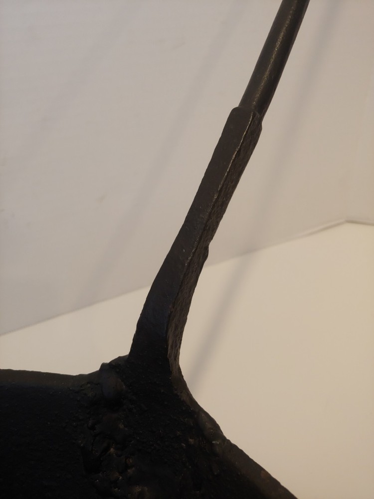 Antique Cast Iron Gate Marked Spider Pot with Long Handle - Primative Cookware