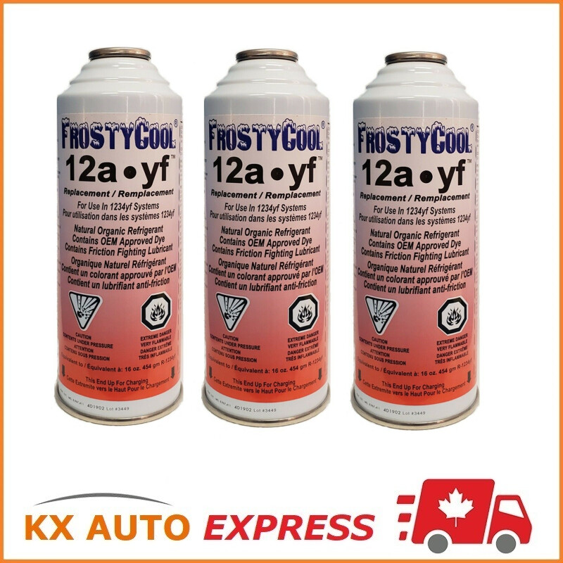 3 Cans FrostyCool 1234YF Replacement - 8oz. Can