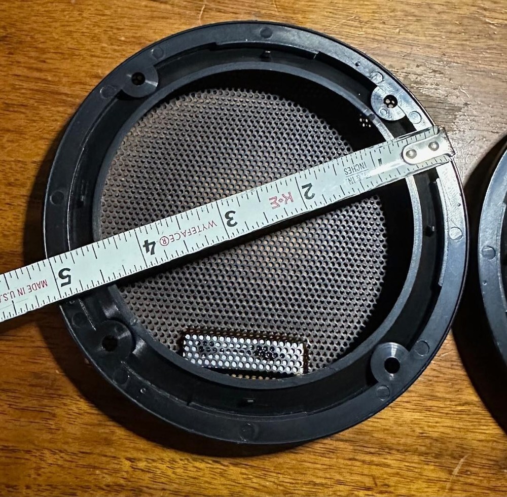 (2) ECLIPSE UNIVERSAL 5" SPEAKER COMPONENT PROTECTIVE GRILLS COVERS NEW PAIR