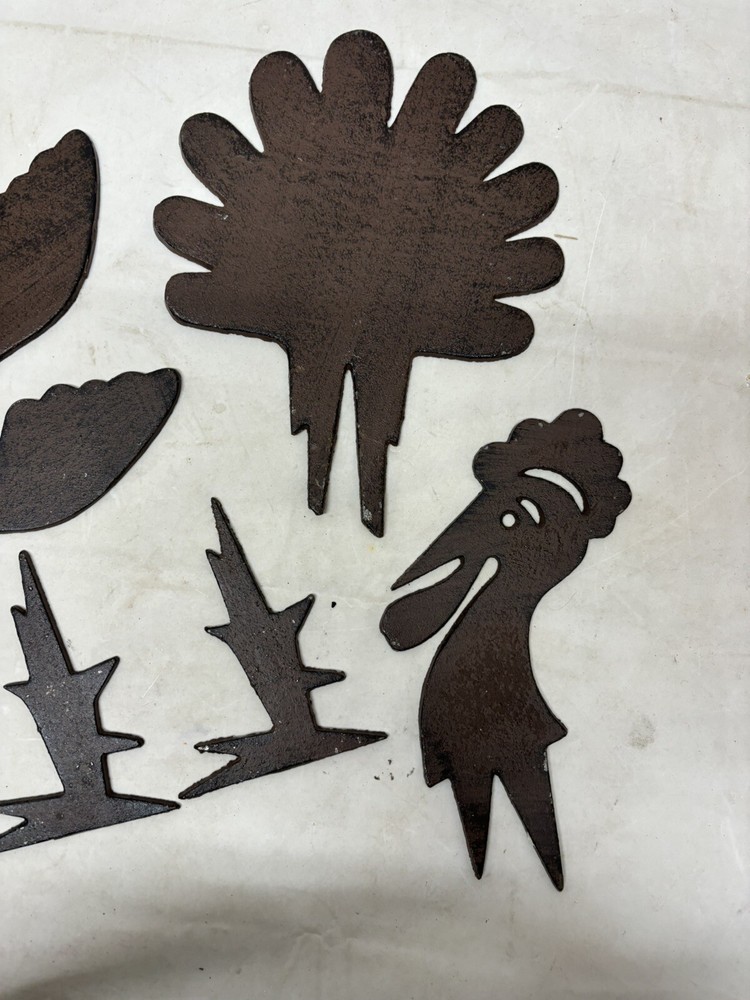 Iron Turkey Pumpkin Pick Decorating - Kit Primitive Rustic Thanksgiving Decor