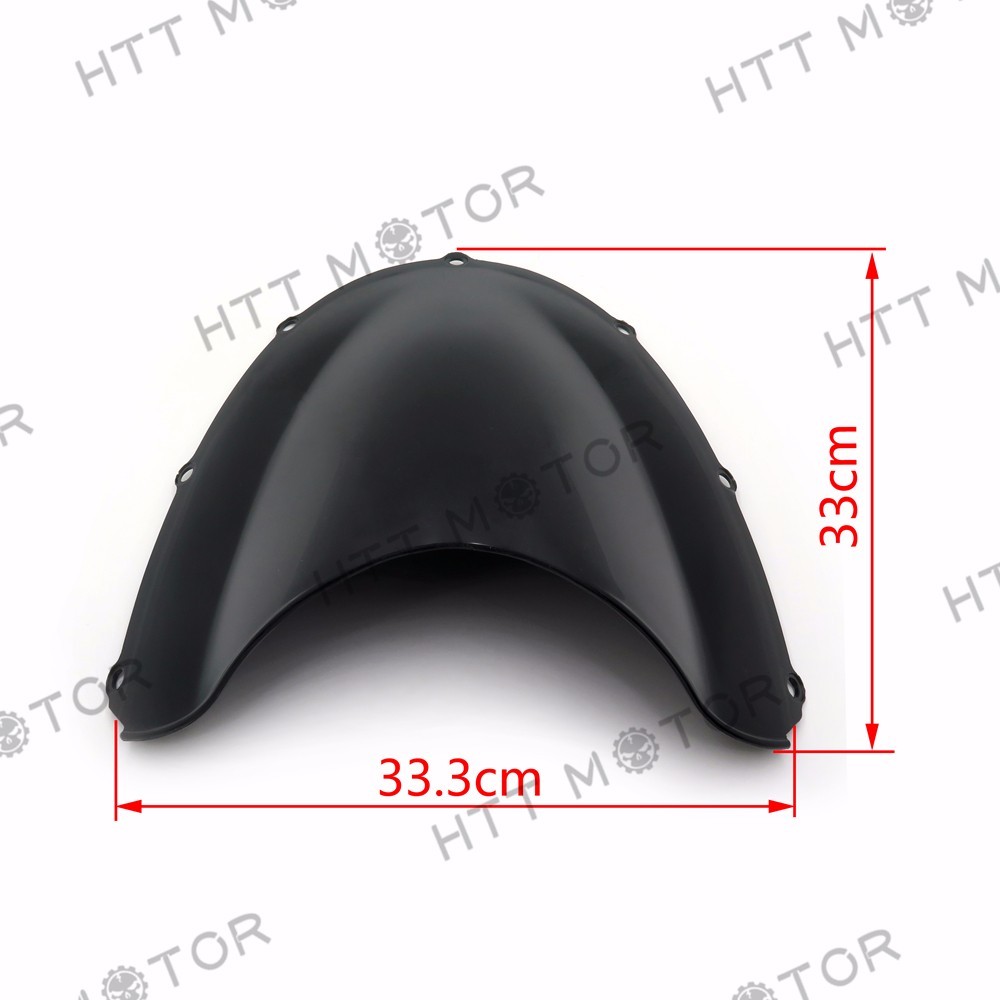 SMOKE BLACK DOUBLE BUBBLE WINDSCREEN WINDSHIELD FOR 2002-2003 HONDA CBR954RR