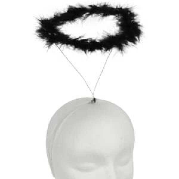 Fallen Angel Maribou Halo Black