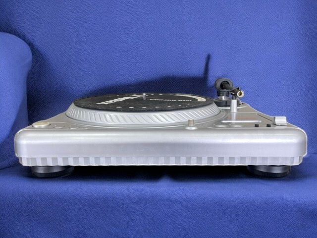 Vestax PDX-2000 Direct Drive DJ Turntable Record Player Silver Tested Working