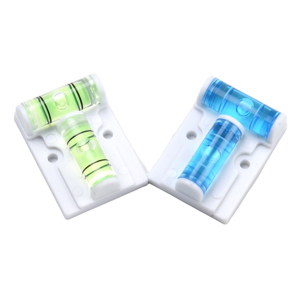 2pcs Horizontal Plastic T TypeLevel Scope Measuring Bubble Inclinometer