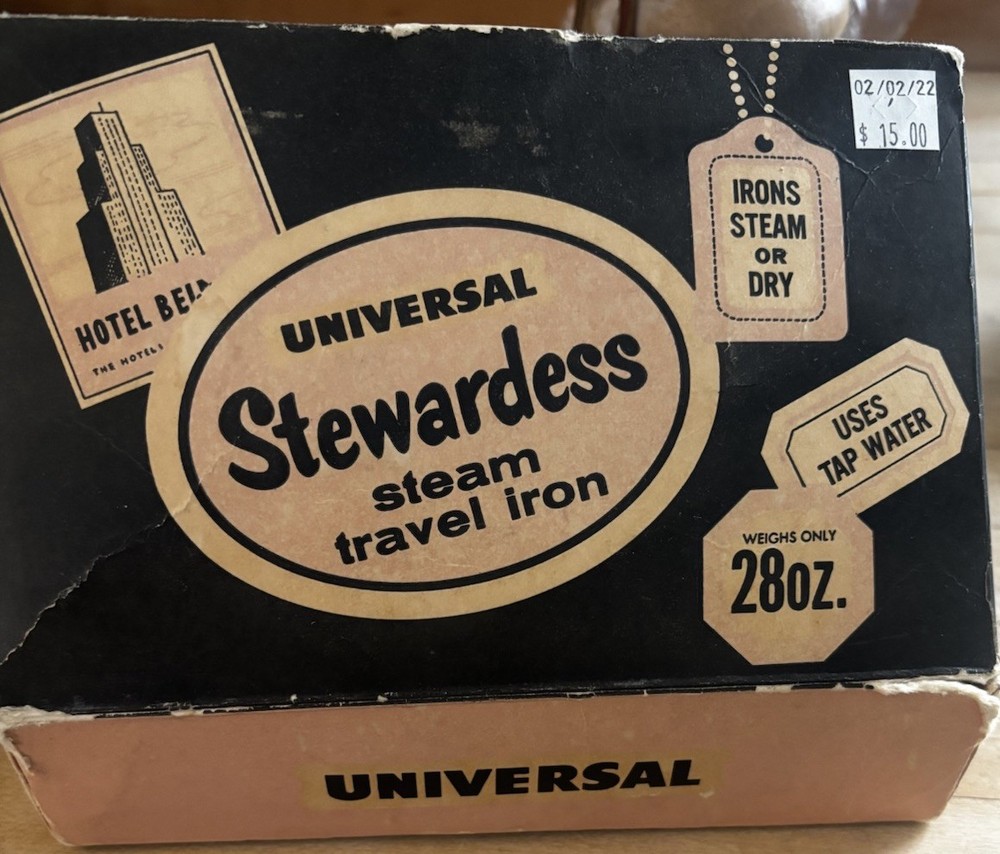General Electric Travel Steam Iron Tested & WORKING