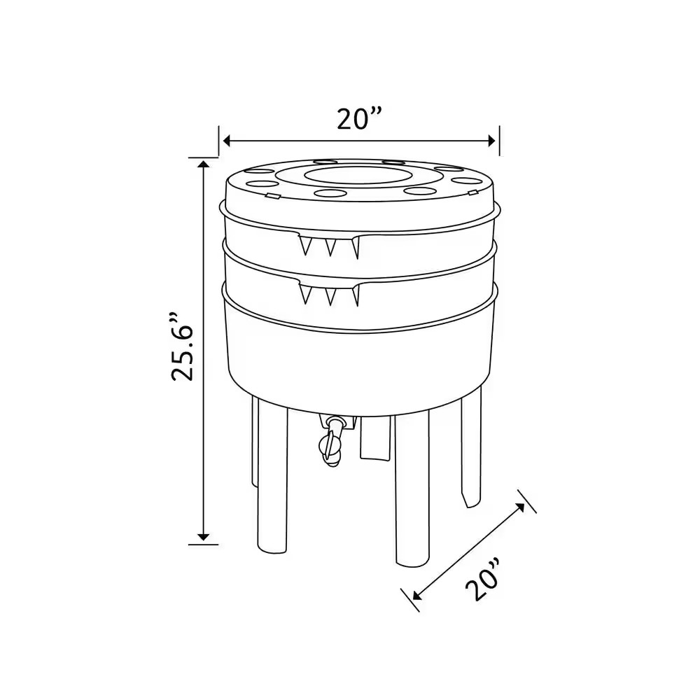 57 L Can-O-Worms Compost Worm Farm Starter Kit