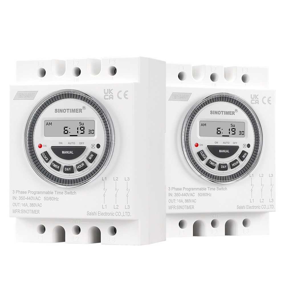 New TM619-380V 3 Phases Backlight 7 Days Programmable Timer Switch Time Relay