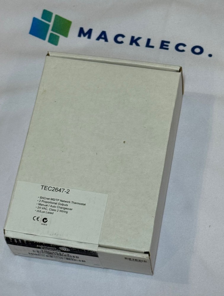 Johnson Controls TEC2647-2 BACnet MS/TP Network Thermostat 24VAC
