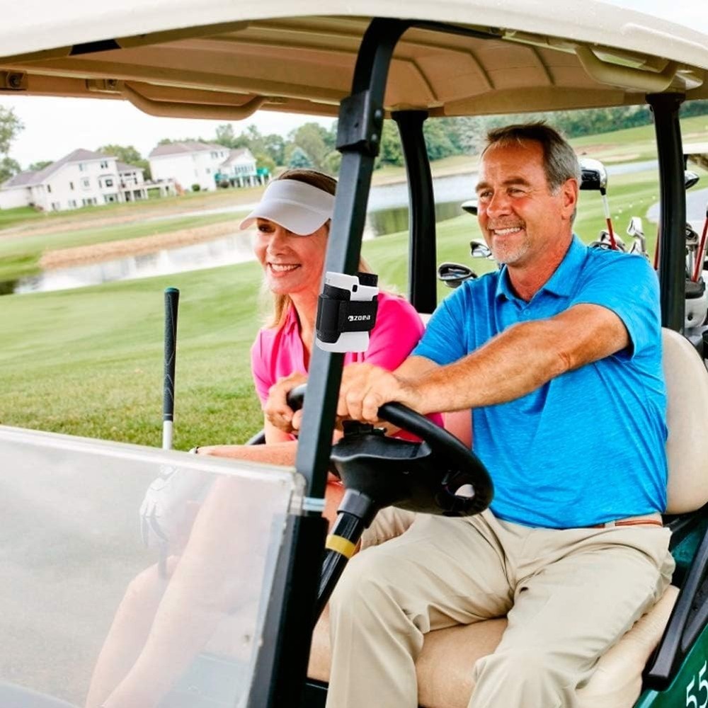 Luxurious Magnetic Rangefinder Mount Strap for Golf Carts - Secure & Accessible