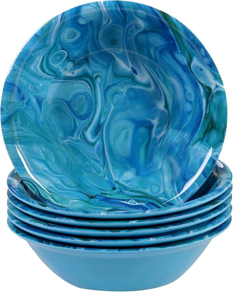 Fluidity 12 Piece Melamine Dinnerware Set, Service for 4