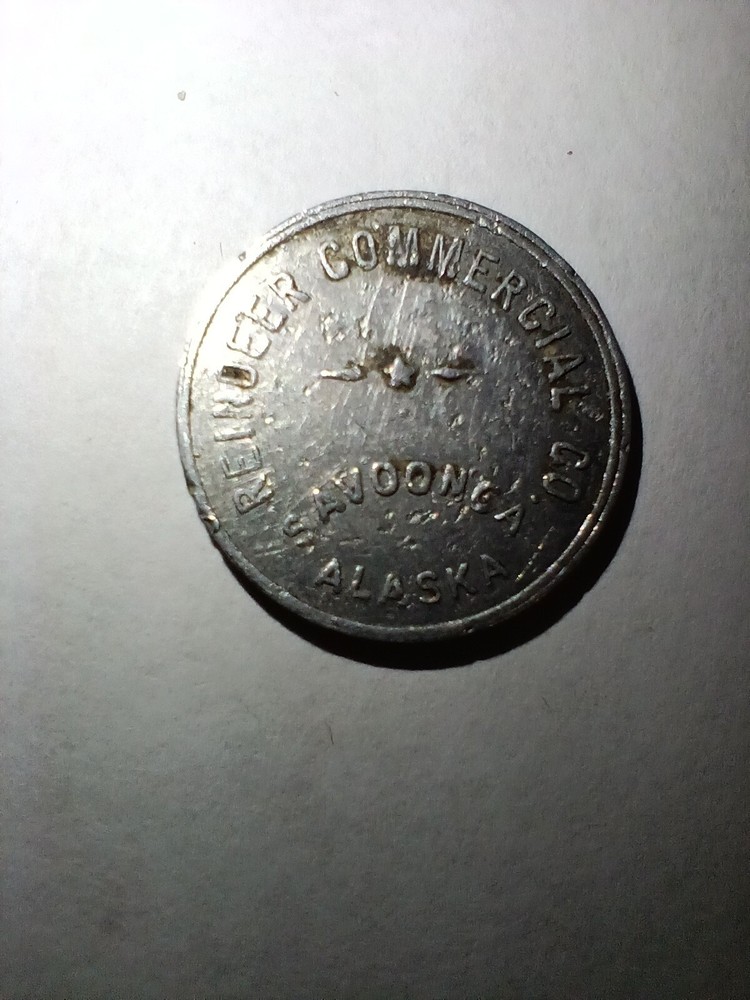 REINDEER COMMERCIAL  TEN CENT TOKEN !