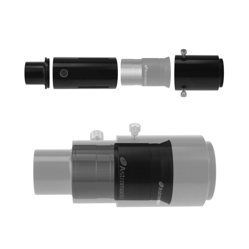 Astromania 1.25" Extendable Camera Adapter - for Either Prime-Focus Or Eyepie...